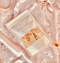 LUMA Golden Ceremony botanical bath tea pouch — warm citrus blend with chamomile, calendula and orange peel, handcrafted in Lebanon